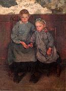 Leon Frederic Two Walloon Country Girls china oil painting artist